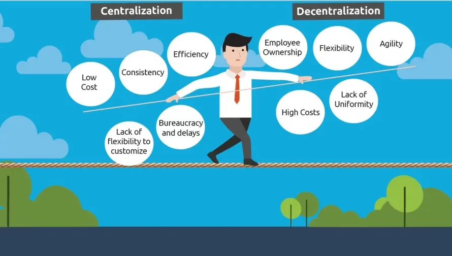 Why do companies resort to centralisation?